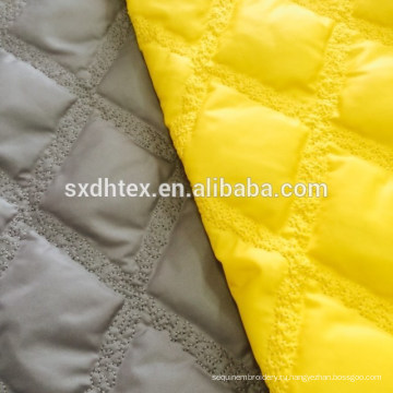 Стегание ткани с аппликацей полиэстер / Стегание ткани для пальто зимнее